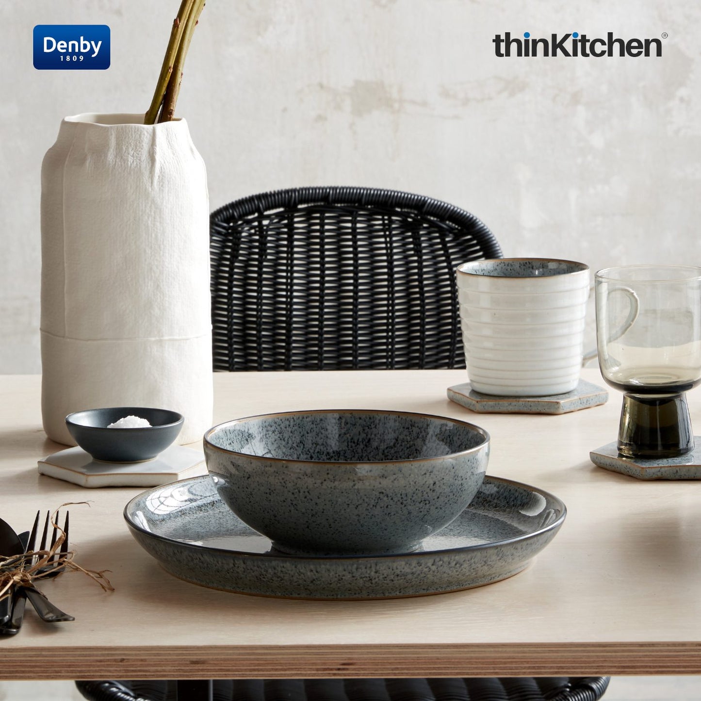 Denby Studio Grey Coupe Cereal Bowl