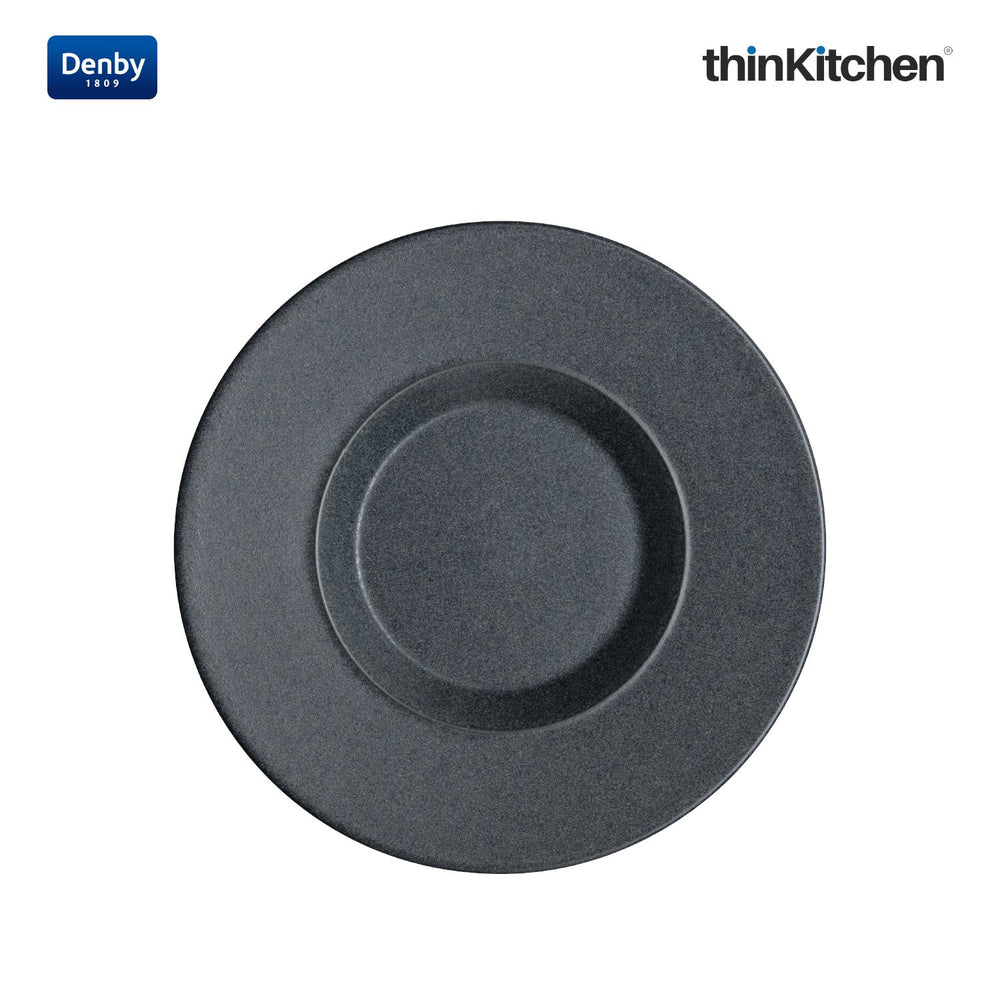 Denby 6.5" Premium Handcrfated 1 x Tea & Coffee Saucer, Impression Charcoal Blue