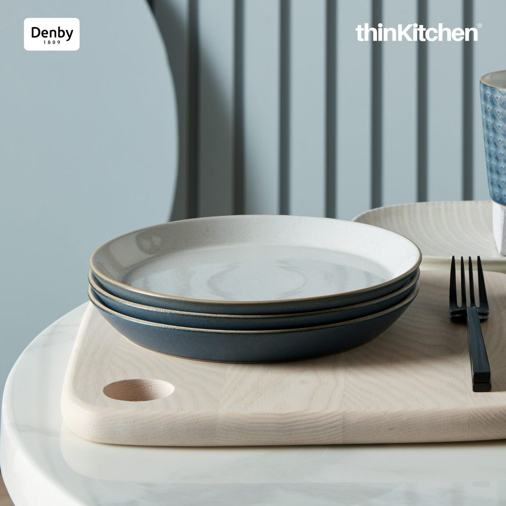 Denby 8.5" Premium Impression Charcoal Blue Medium Plate