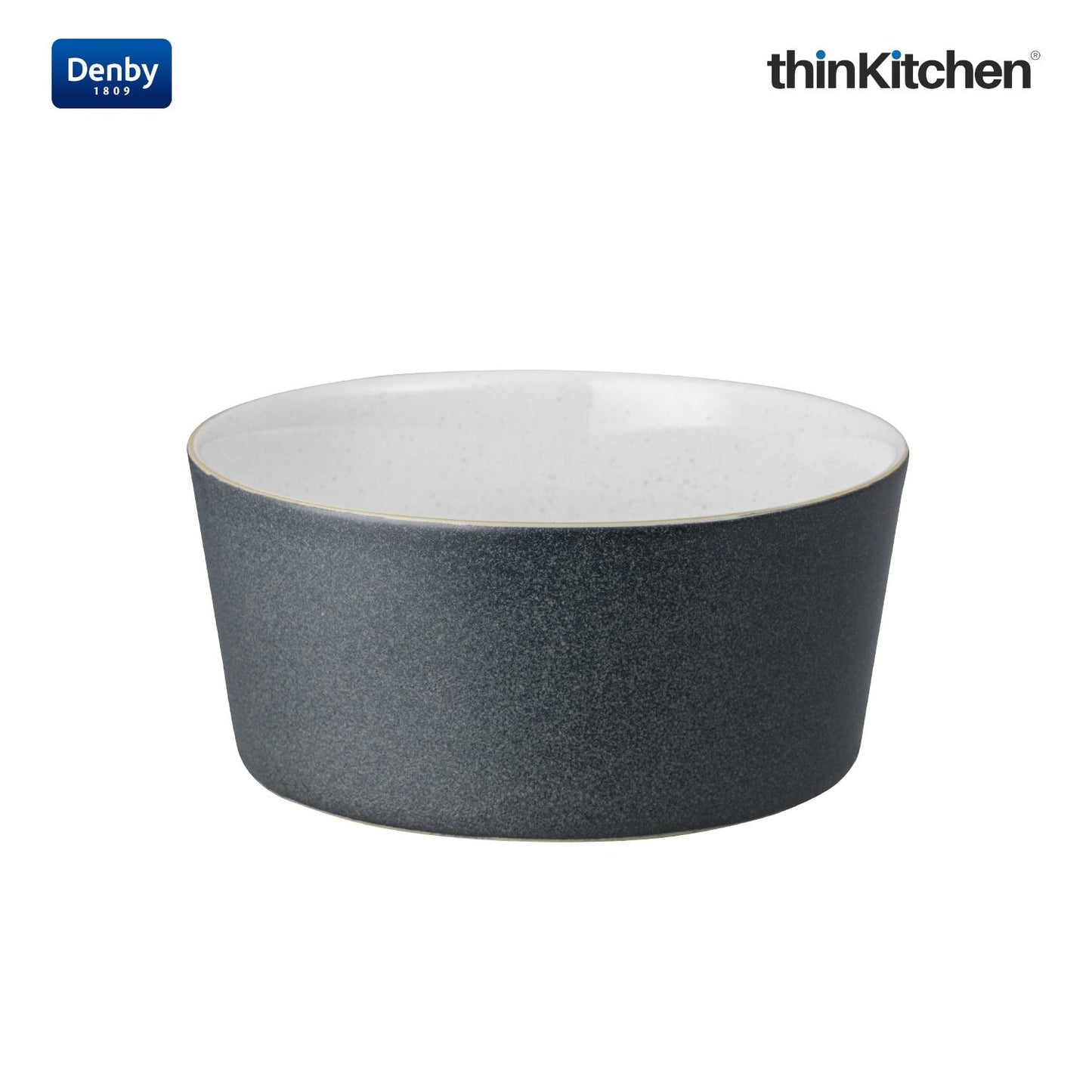 Denby Impression Charcoal Blue Straight Rice Bowl