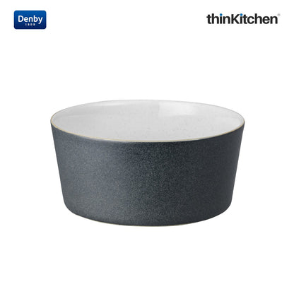 Denby Impression Charcoal Blue Straight Rice Bowl