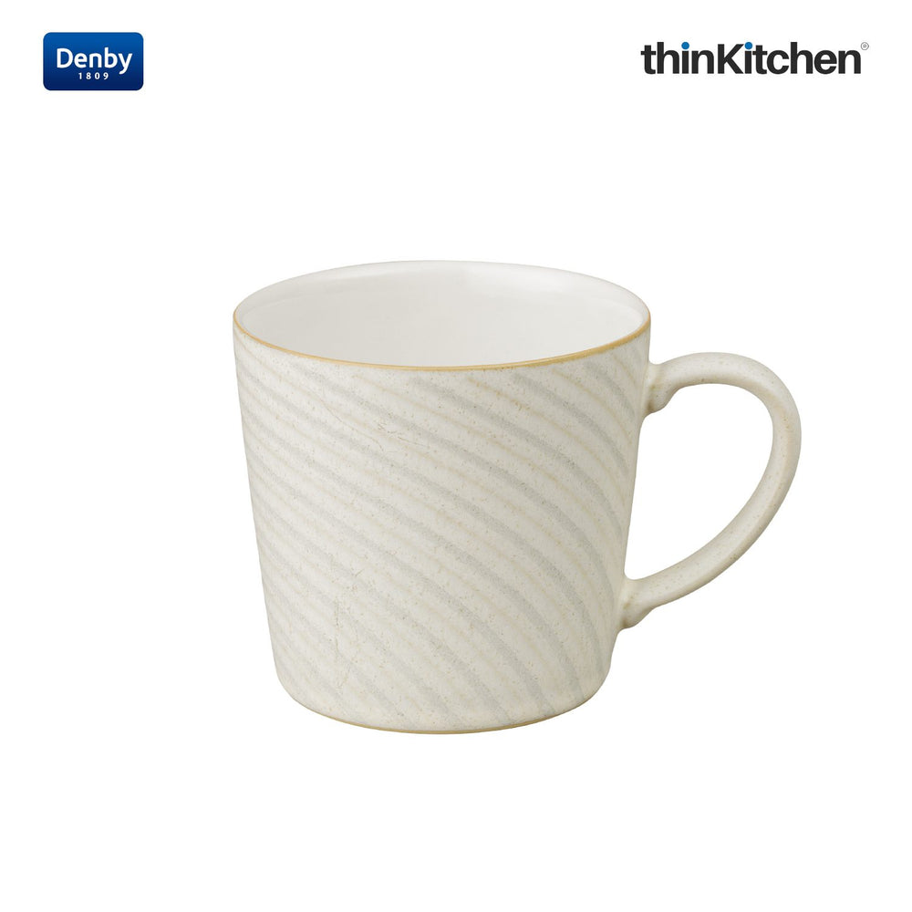 Denby 400ml Premium Spiral Large Mug, Impression Cream