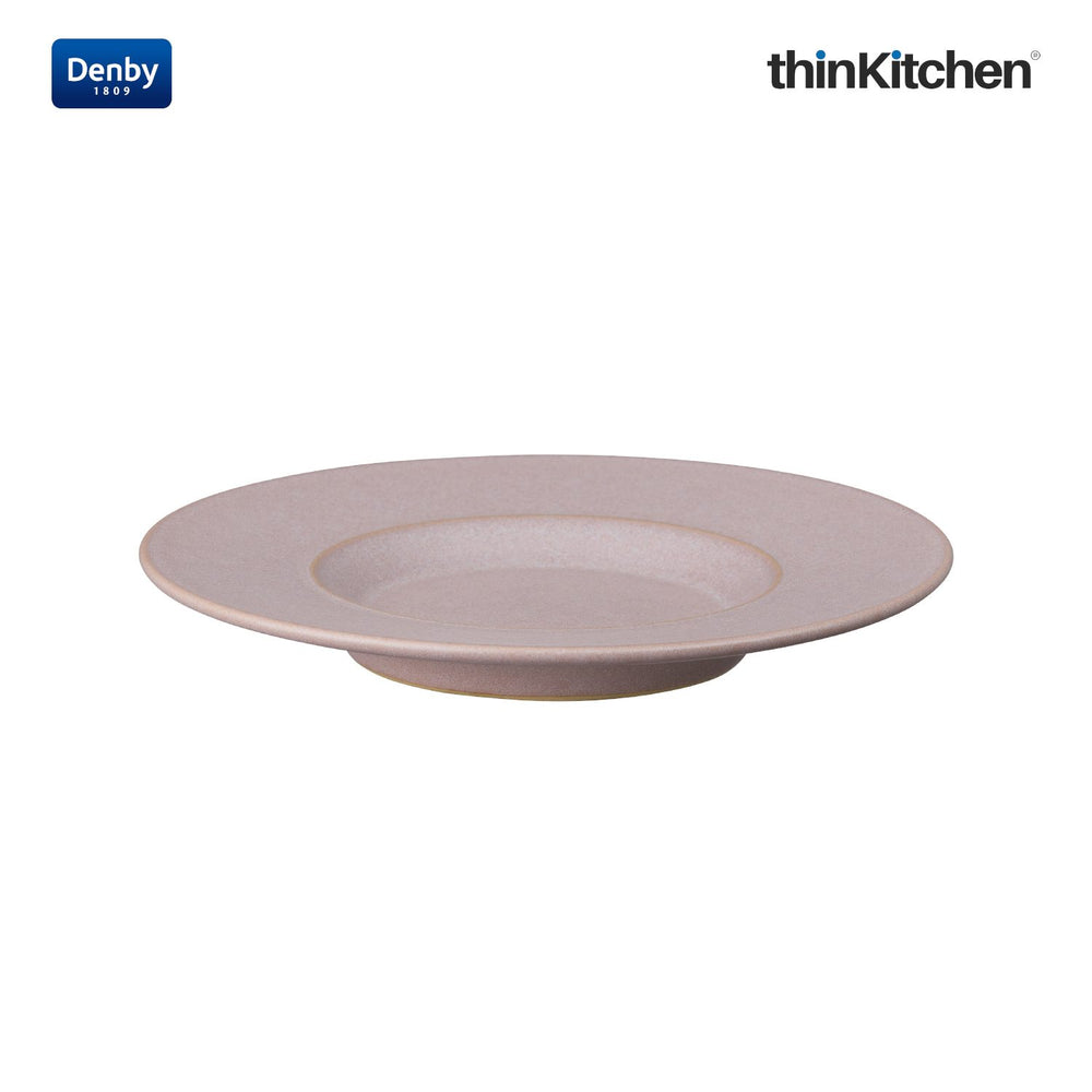 Denby 6.5" Premium Handcrafted Tea & Coffee Saucer, Impression Pink