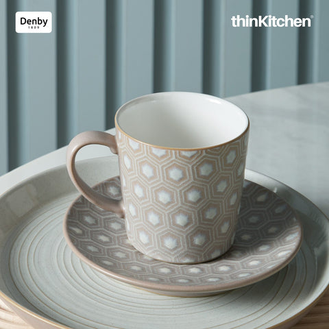 Denby Impression Pink Hexagon Large Mug