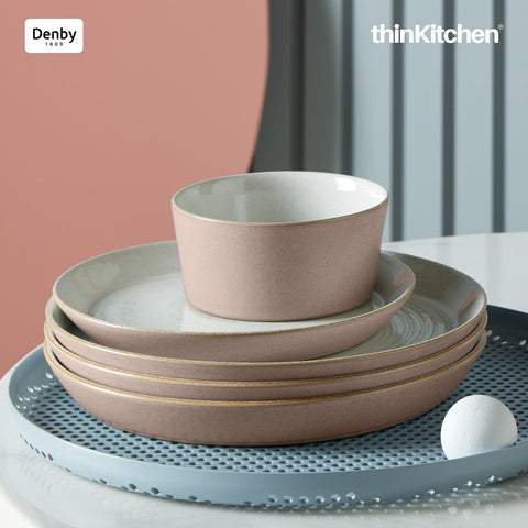 Denby Impression Pink Straight Rice Bowl