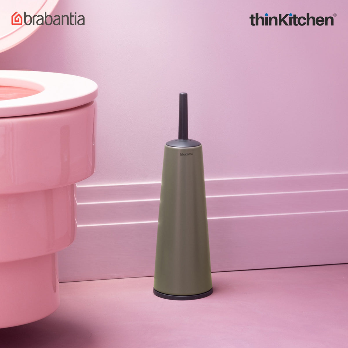 Brabantia Renew Toilet Brush And Holder - Platinum - 1
