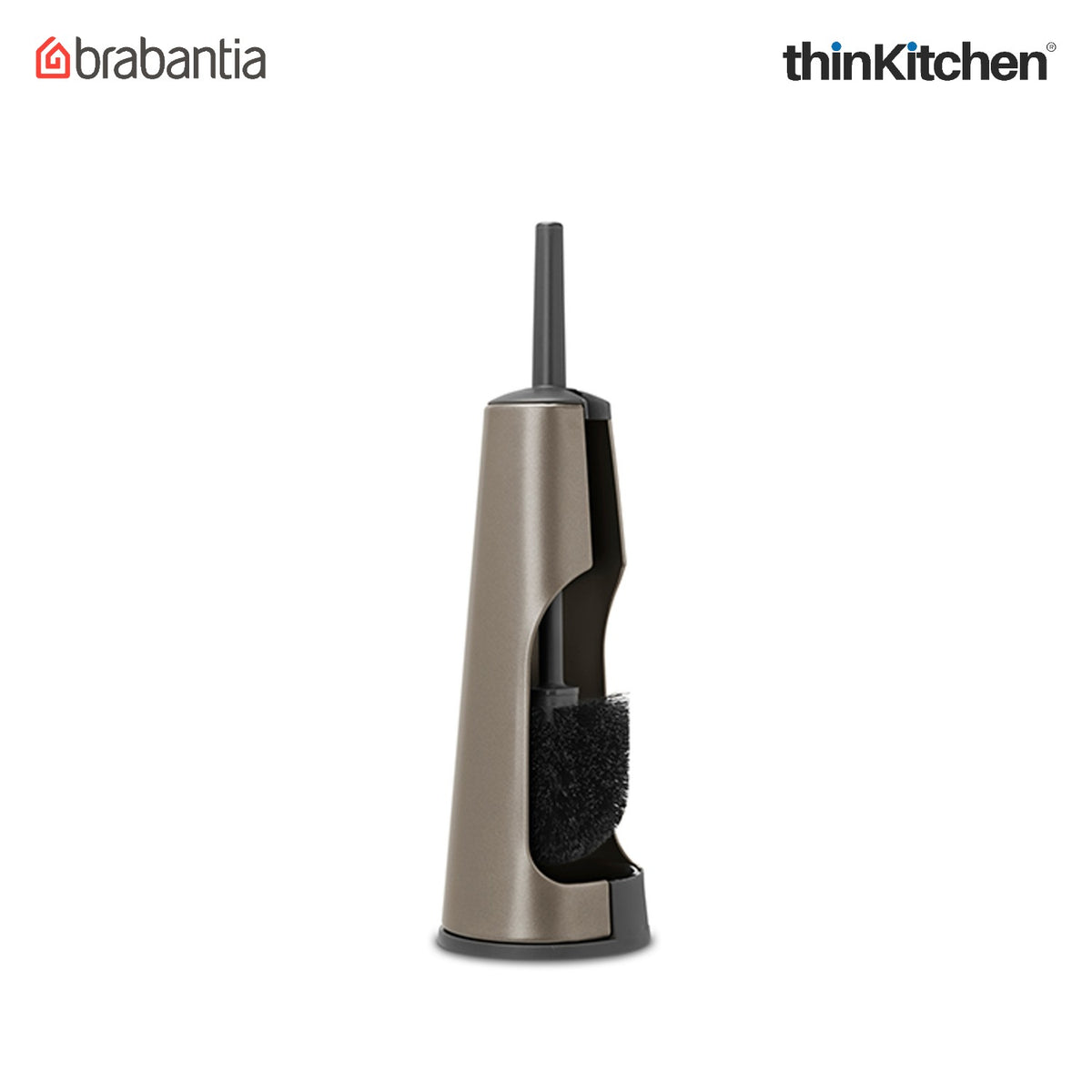 Brabantia Renew Toilet Brush And Holder - Platinum