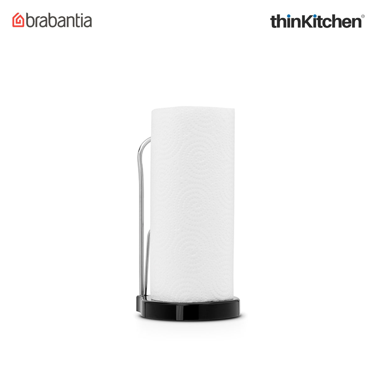 Brabantia Kitchen Roll Holder, Free Standing - Brilliant Steel