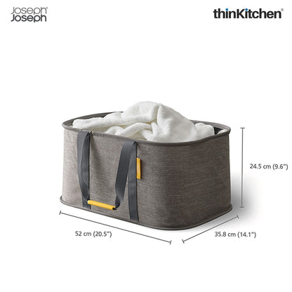 Joseph Joseph Laundry Combo: Pocket Plus Advanced Ironing Board Cover x  Hold-All Collapsible 35L Laundry Basket