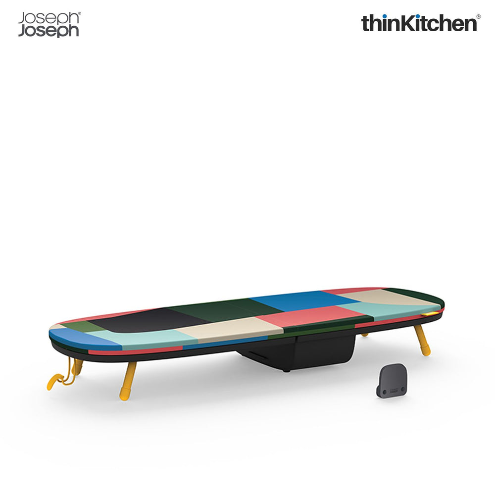 Joseph Joseph Premium Pocket Folding Ironing Board, Compact Table-Top Design with Jonathan Lawes Print, Easy to Store