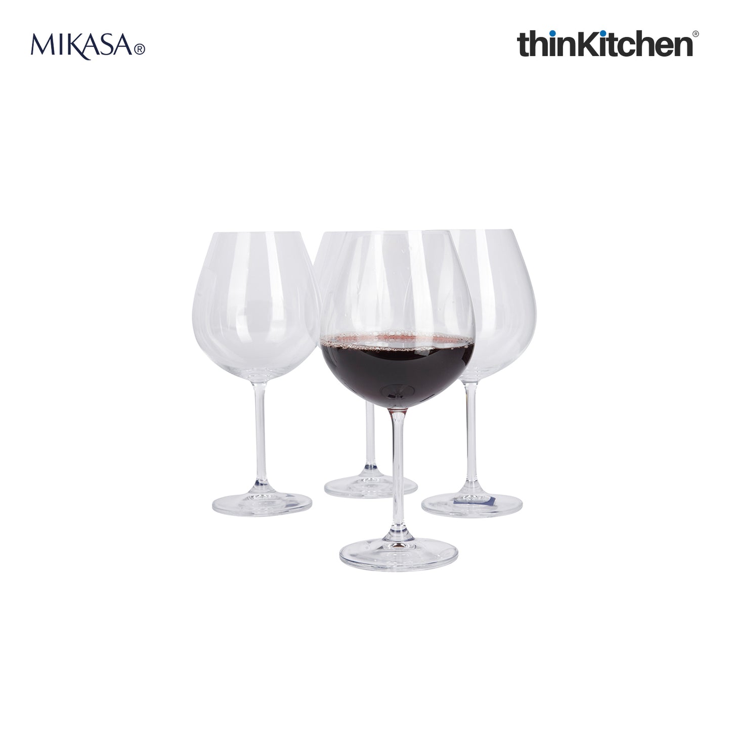 Mikasa Julie Red Wine Glasses Set Of 4
