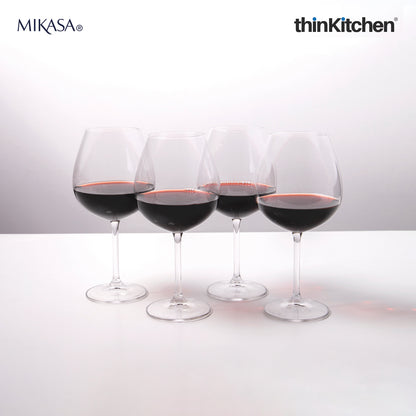 Mikasa Julie Red Wine Glasses Set Of 4