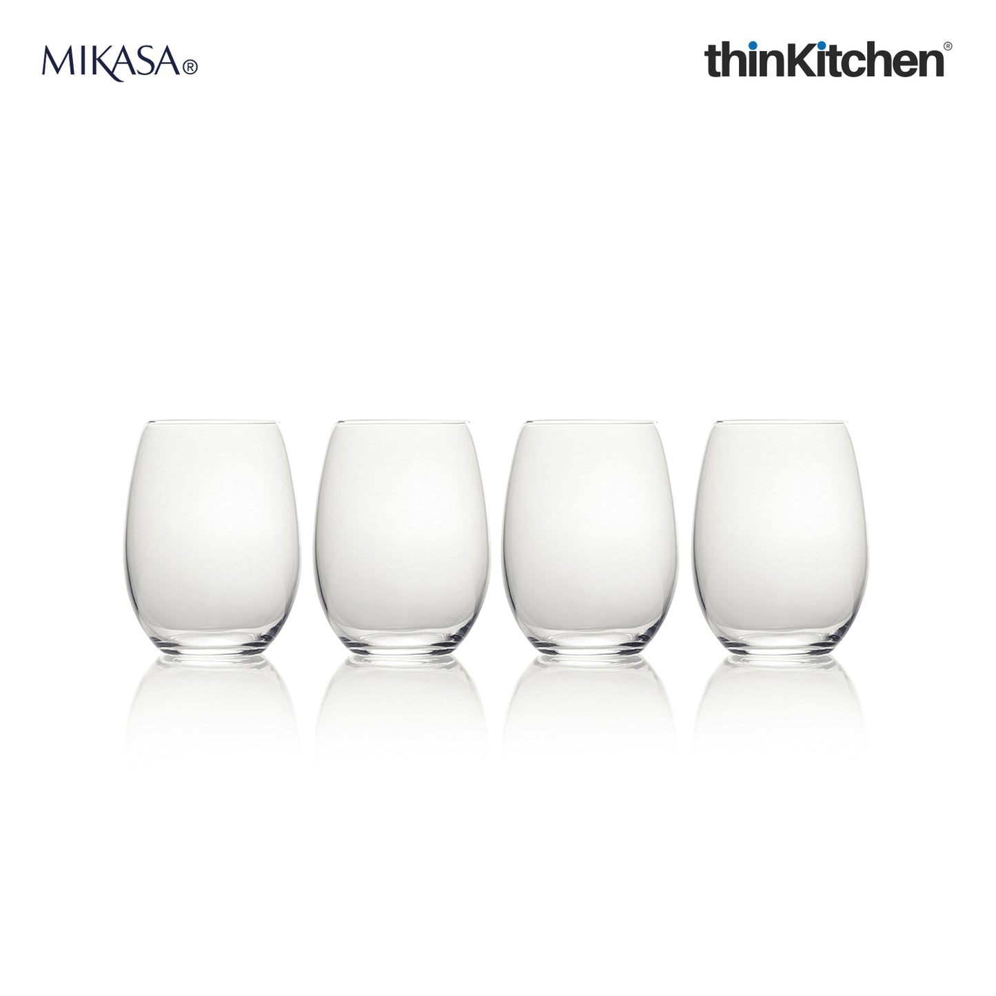 Mikasa Julie Stemless Wine Glasses Set Of 4