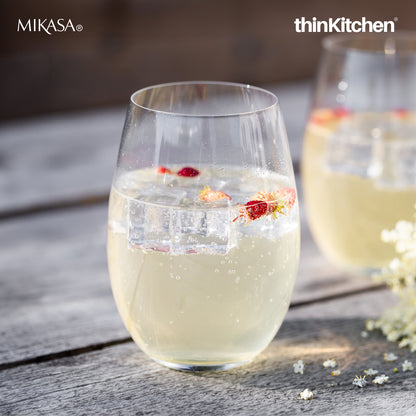 Mikasa Julie Stemless Wine Glasses, Set of 4, 584 ml