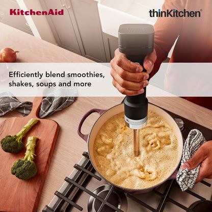 KitchenAid Go Cordless Electric Hand Blender, Black Matte – Battery Sold Separately