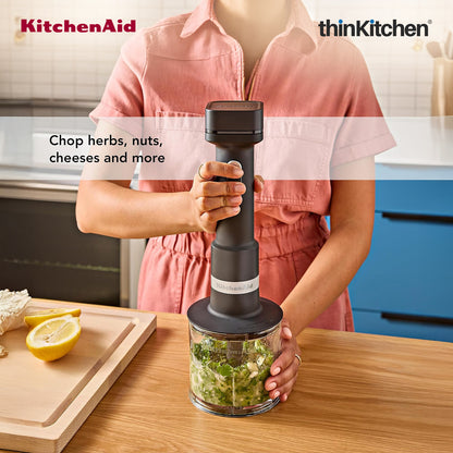 KitchenAid Go Cordless Hand Blender Accessory Kit – Whisk, Chopper & 1L Blending Jar with Lid