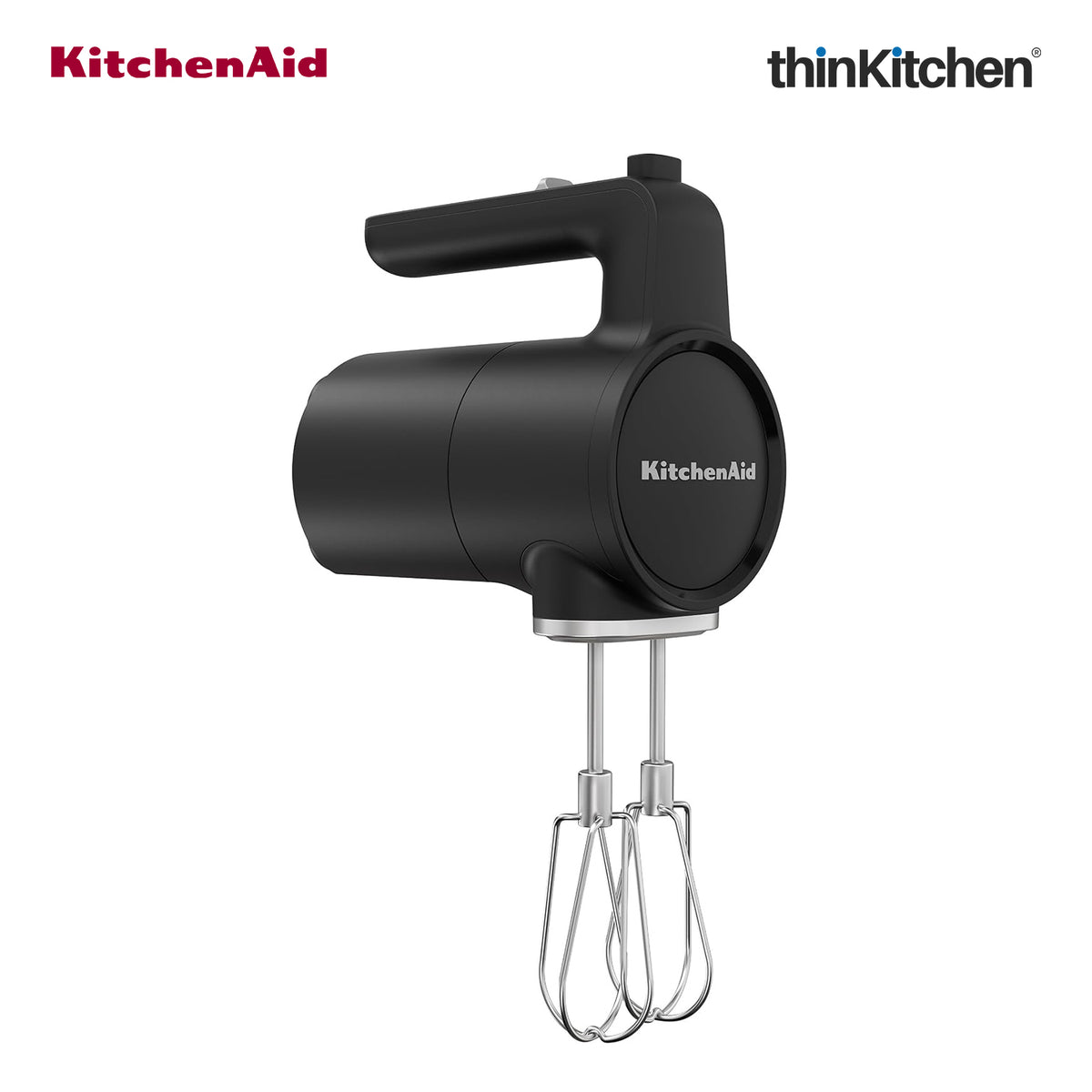 KitchenAid Go Cordless 7-Speed Electric Hand Mixer, Black Matte (Battery Sold Separately)
