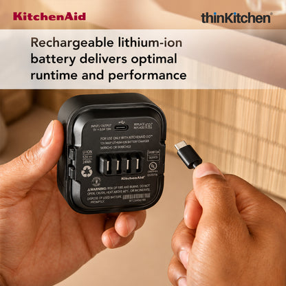 KitchenAid Go 12V MAX Rechargeable Lithium-Ion Battery For Cordless Kitchen Appliances