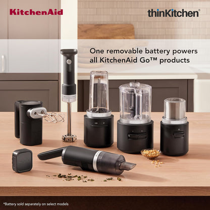 KitchenAid Go Cordless Personal Blender 473ml , Portable Smoothie & Protein Shake Maker - Battery Sold Separately