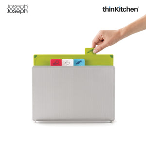 Joseph Joseph Index Chopping Board Set - Silver