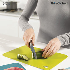 Joseph Joseph 3 Double-Sided Flexible Plastic Cutting Boards | Color-Coded & Dishwasher Safe