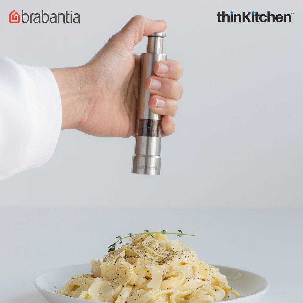 Brabantia Matt Steel Profile Salt and Pepper Crusher Set