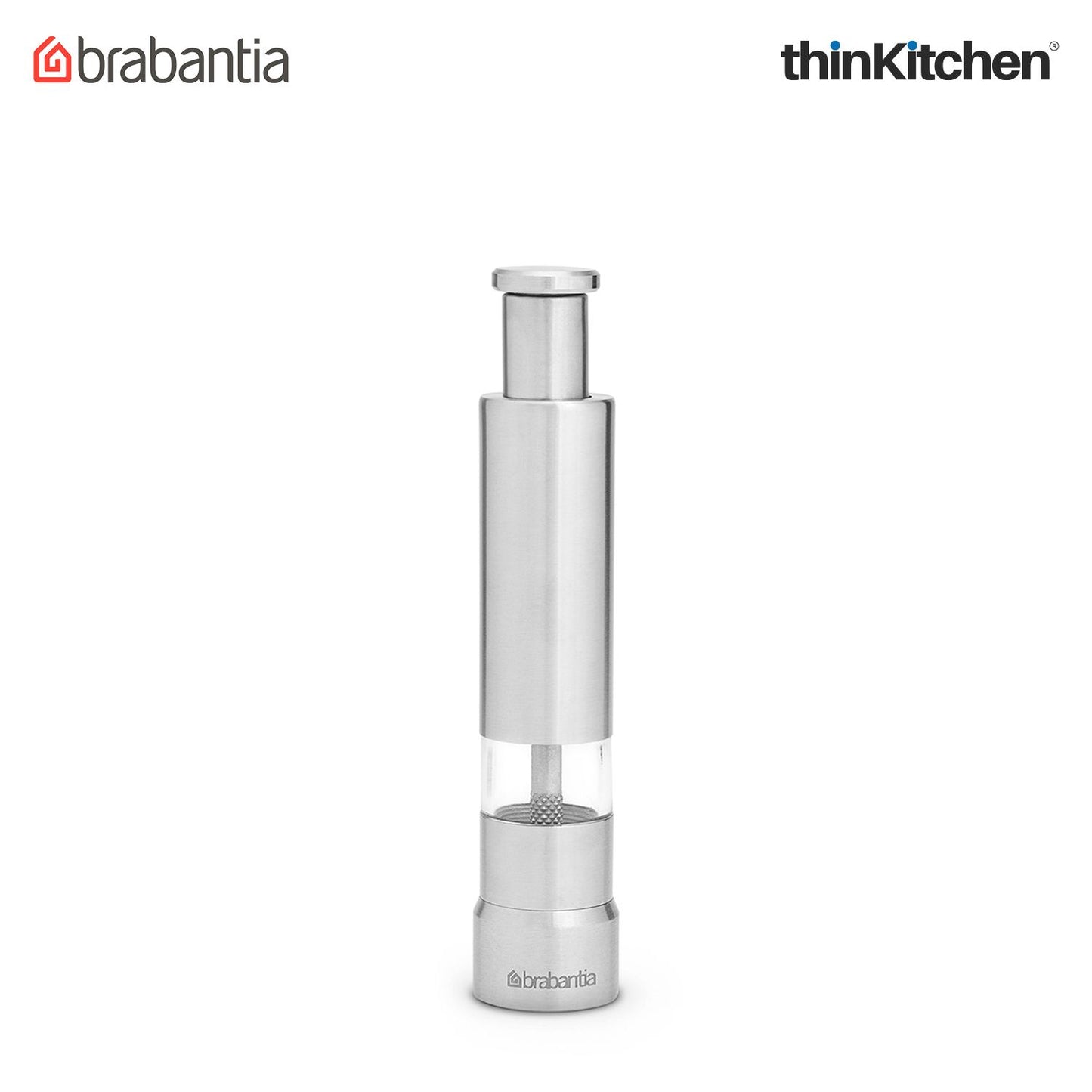 Brabantia Matt Steel Profile Salt and Pepper Crusher Set