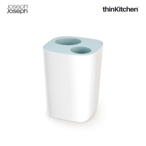 Joseph Joseph Split™ Waste & Recycling Bin, 8L, Light Blue