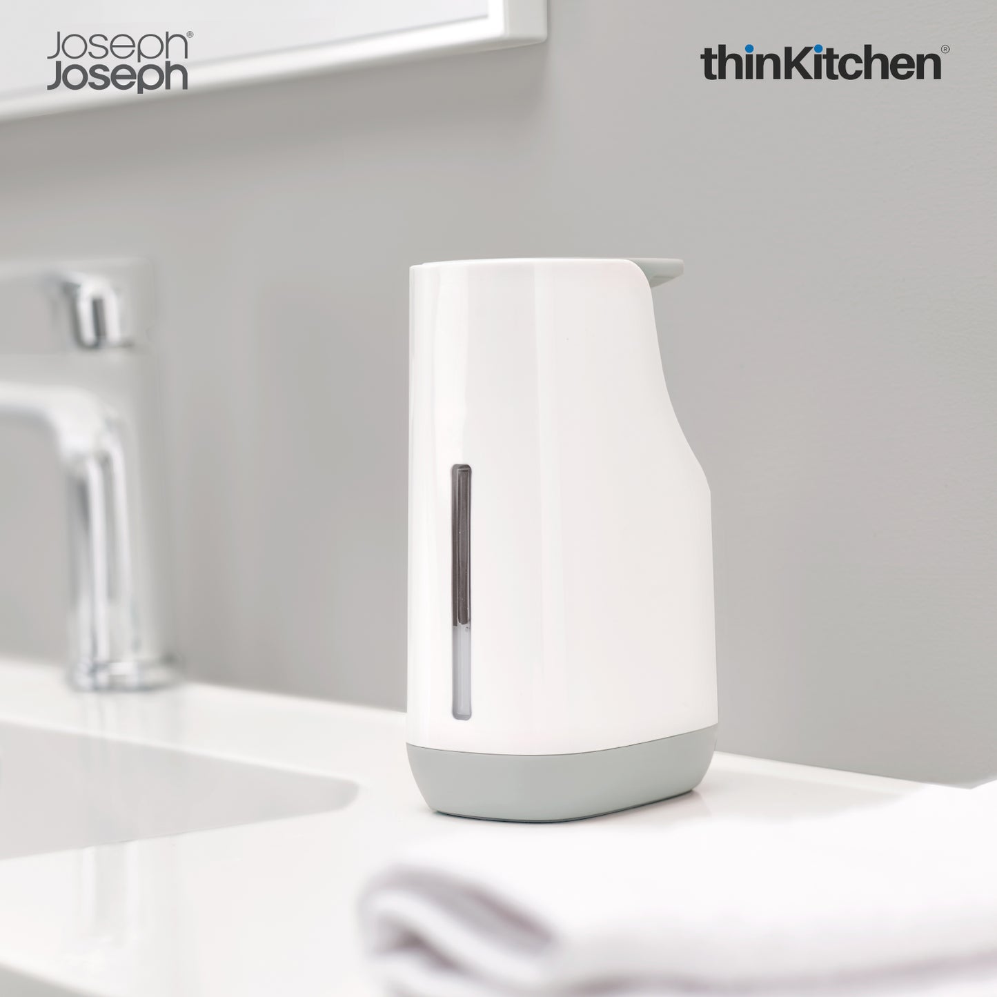 Joseph Joseph Plastic Slim Compact Soap Dispenser Grey
