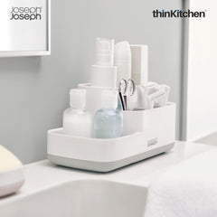 Joseph Joseph International Compact Bathroom Caddy with Multi Size Compartments - Easystore , Grey
