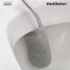 Premium Bathroom Toilet Brush with Storage Caddy – Flex Plus , Grey | UK Crafted For thinKitchen