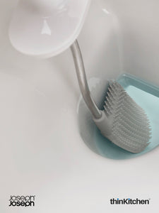 Joseph Joseph Flex™ Plus Toilet Brush With Storage Caddy, Grey