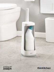 Joseph Joseph Flex™ Plus Toilet Brush With Storage Caddy, Grey