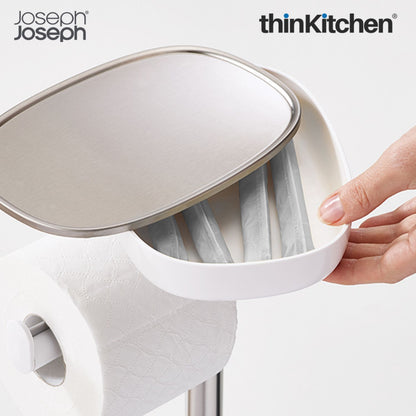 Joseph Joseph Bathroom Toilet Paper Stand with Shelf  -  EasyStore | Fits Upto 4 Rolls
