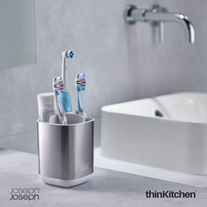 Joseph Joseph EasyStore Steel Toothbrush Caddy