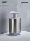 Joseph Joseph Presto Steel Liquid Soap Dispenser – White | Nonslip, Sleek, Hands-Free| UK Crafted For thinKitchen
