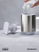 Joseph Joseph Presto Steel Soap Dispenser, White