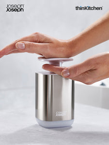 Joseph Joseph Presto Steel Soap Dispenser, White
