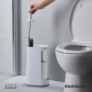 Joseph Joseph Flex™ Store Toilet Brush with Extra-large Caddy, Grey