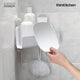 Joseph Joseph EasyStore™ Corner Shower Shelf with Removable Mirror, White