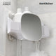 Joseph Joseph EasyStore™ Corner Shower Shelf with Removable Mirror, White