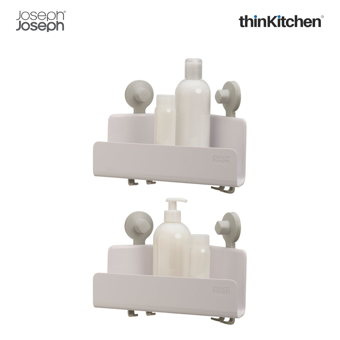 Joseph Joseph Easystore Corner Shower Shelf Set Of 2 White