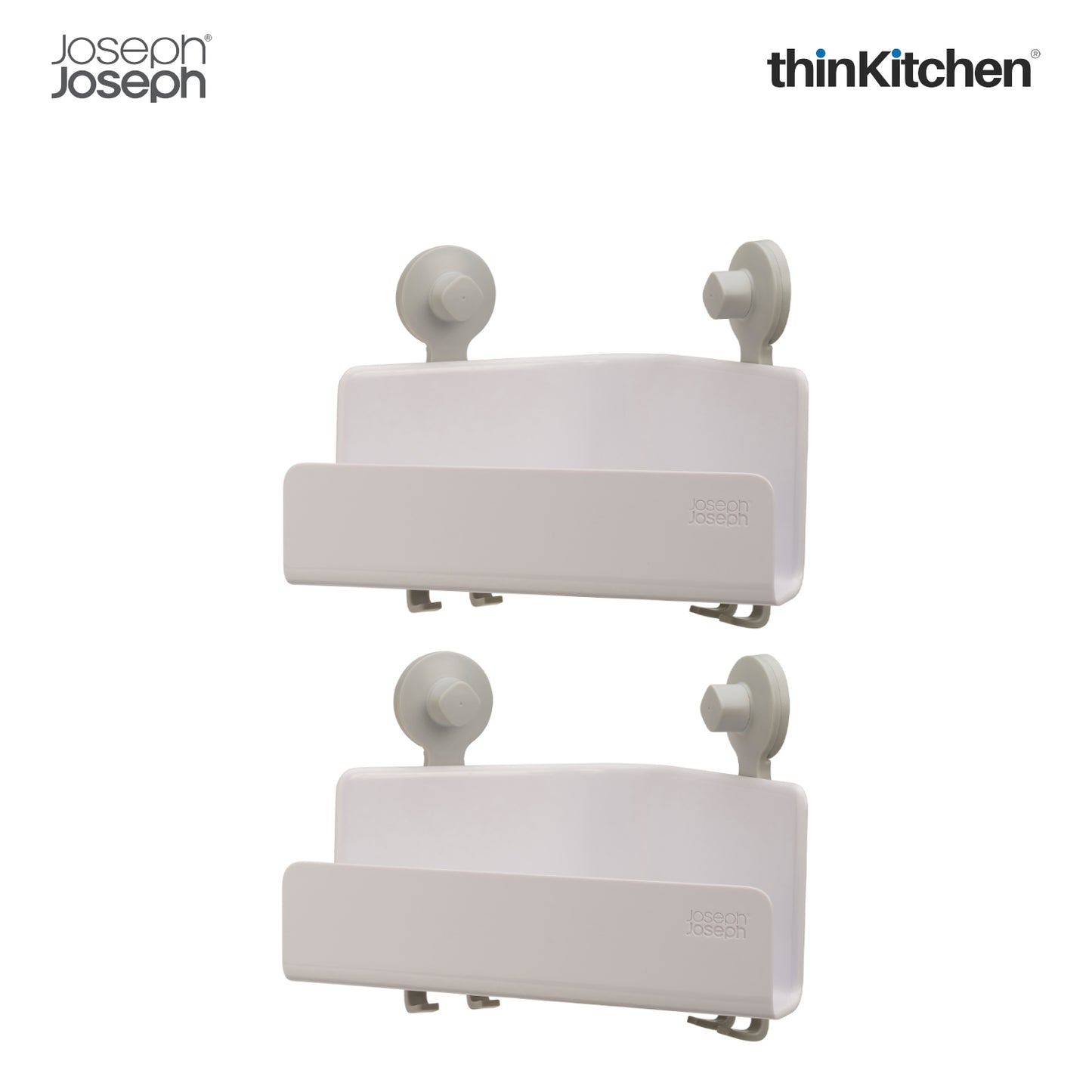 Joseph Joseph Easystore Corner Shower Shelf Set Of 2 White