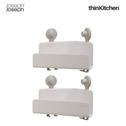 Joseph Joseph Easystore Corner Shower Shelf Set Of 2 White