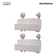 Joseph Joseph EasyStore™ Corner Shower Shelf, Set of 2, White