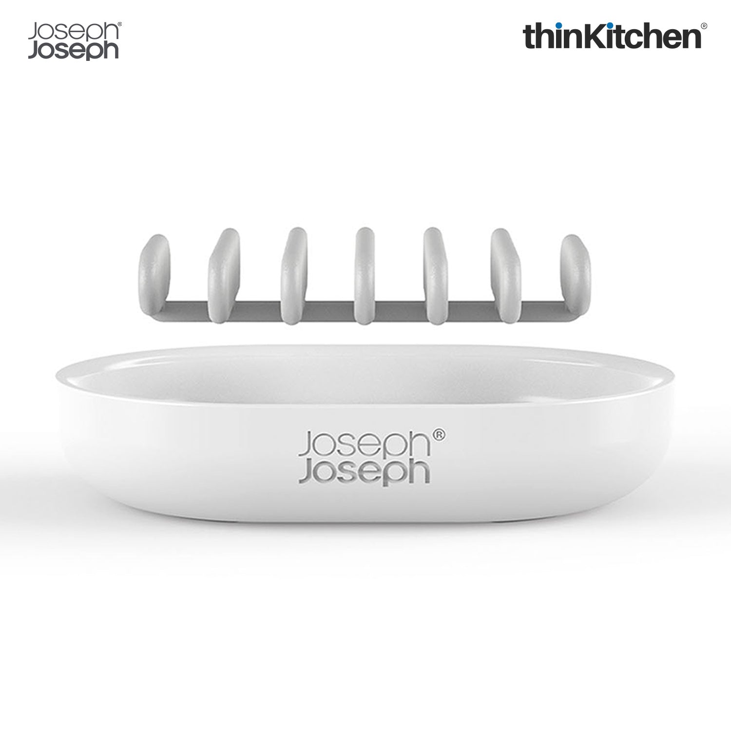 Joseph Joseph Duo Quick-drain Soap Dish (White) - 3
