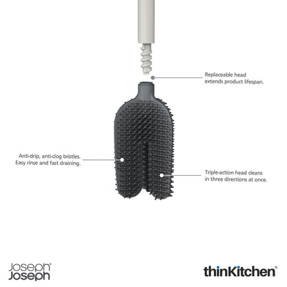 Joseph Joseph Flex 360 Advanced Toilet Brush with Matte Finish