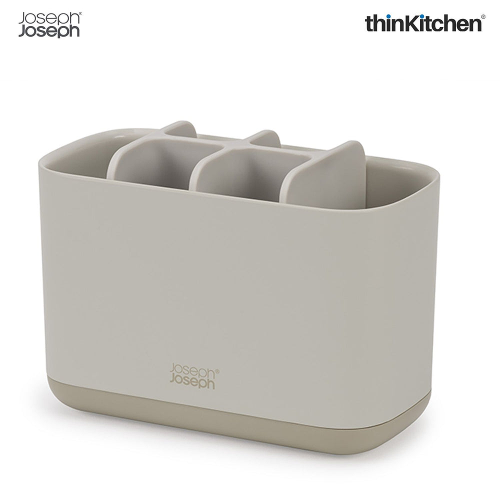 Joseph Joseph EasyStore Matte Finish Toothbrush Caddy  - Large | Bathroom Sink Organizer with Partitions