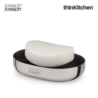 Joseph Joseph Easystore Luxe Quick Drain Stainless Steel Soap Dish