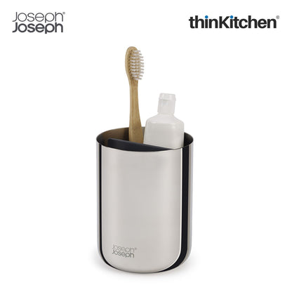 Joseph Joseph Easystore Luxe Stainless Steel Toothbrush Caddy